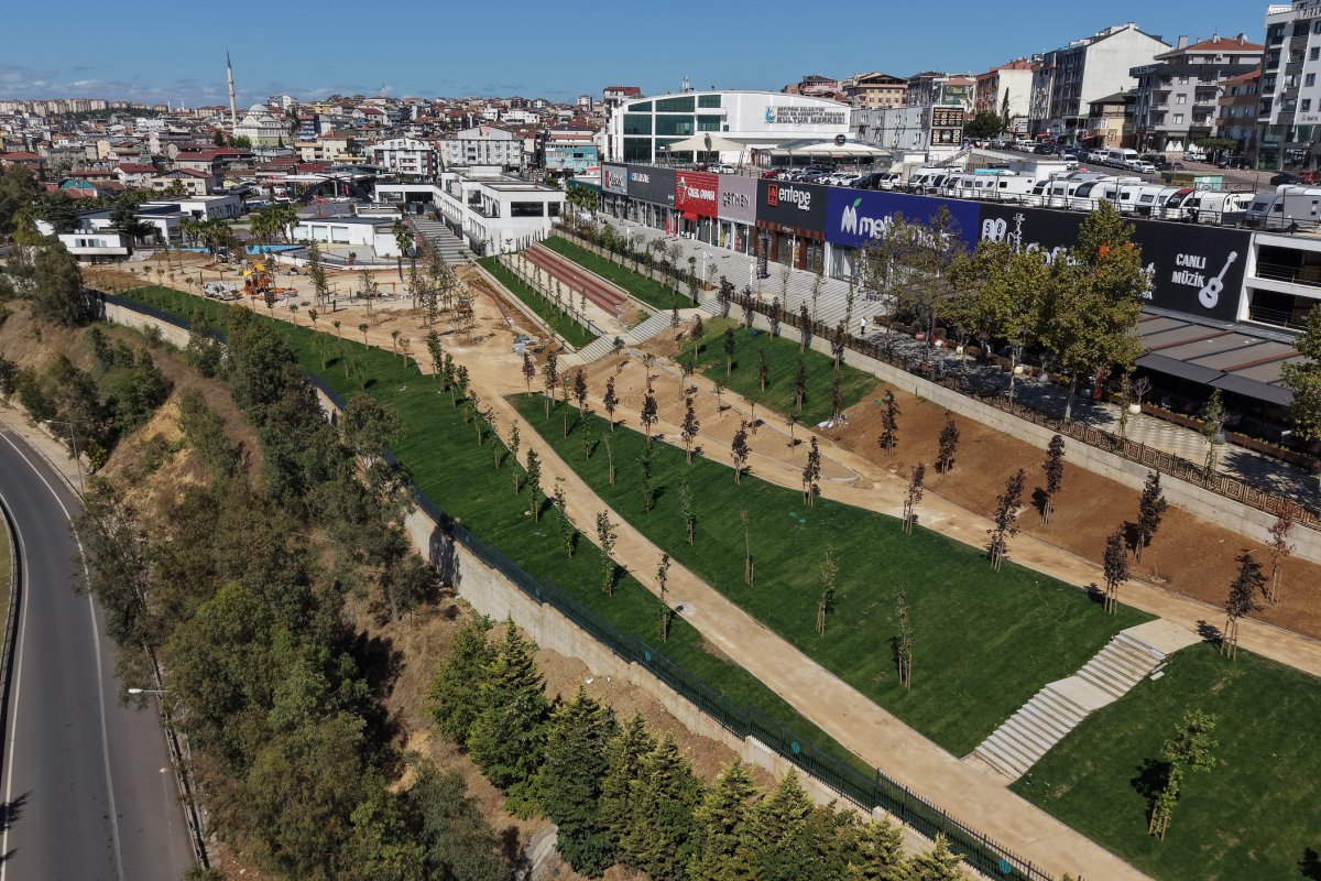  Fatih Sultan Mehmet Parkı’ndaki çalışmalarda sona doğru