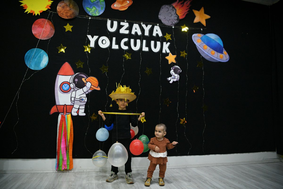 Çayırovalı minikler, uzay keşfine çıktı