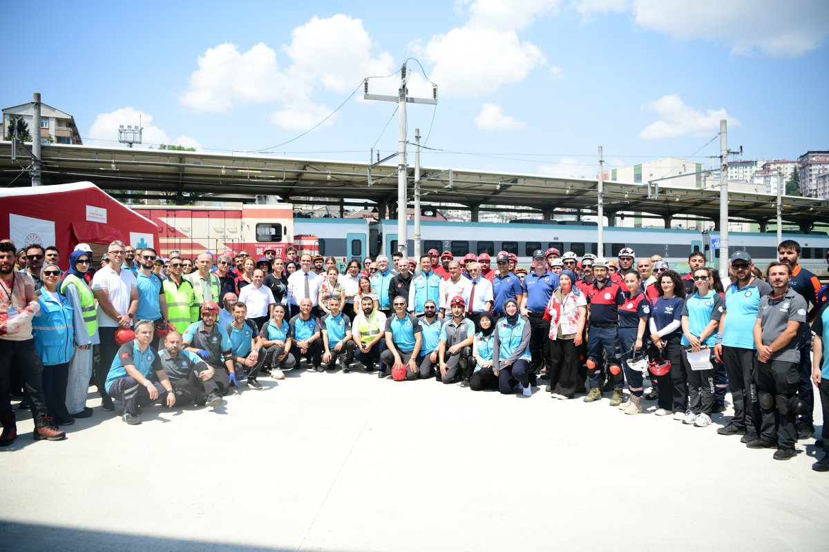 ÇAK-TİM’den başarılı tren kazası tatbikatı