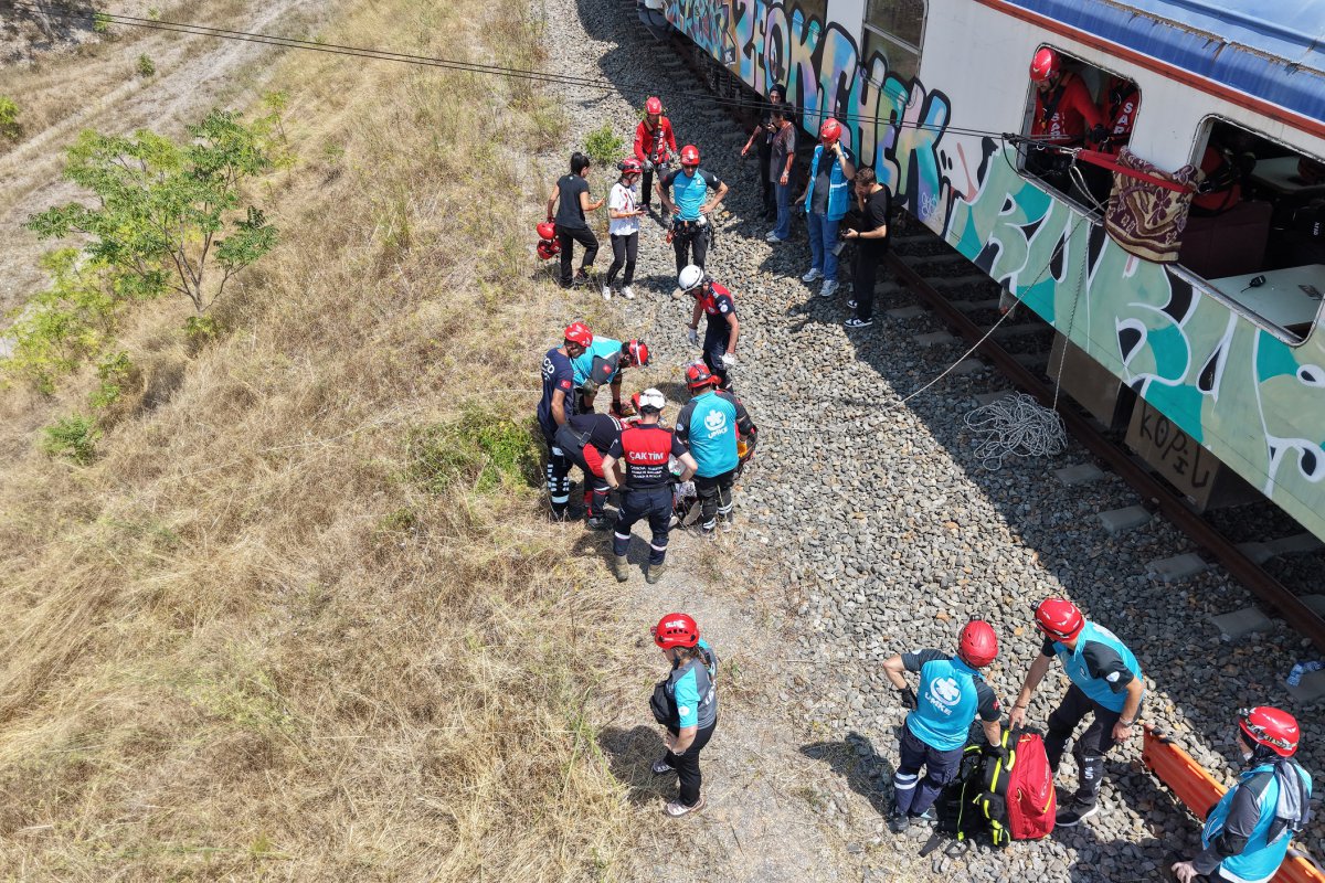 ÇAK-TİM’den başarılı tren kazası tatbikatı