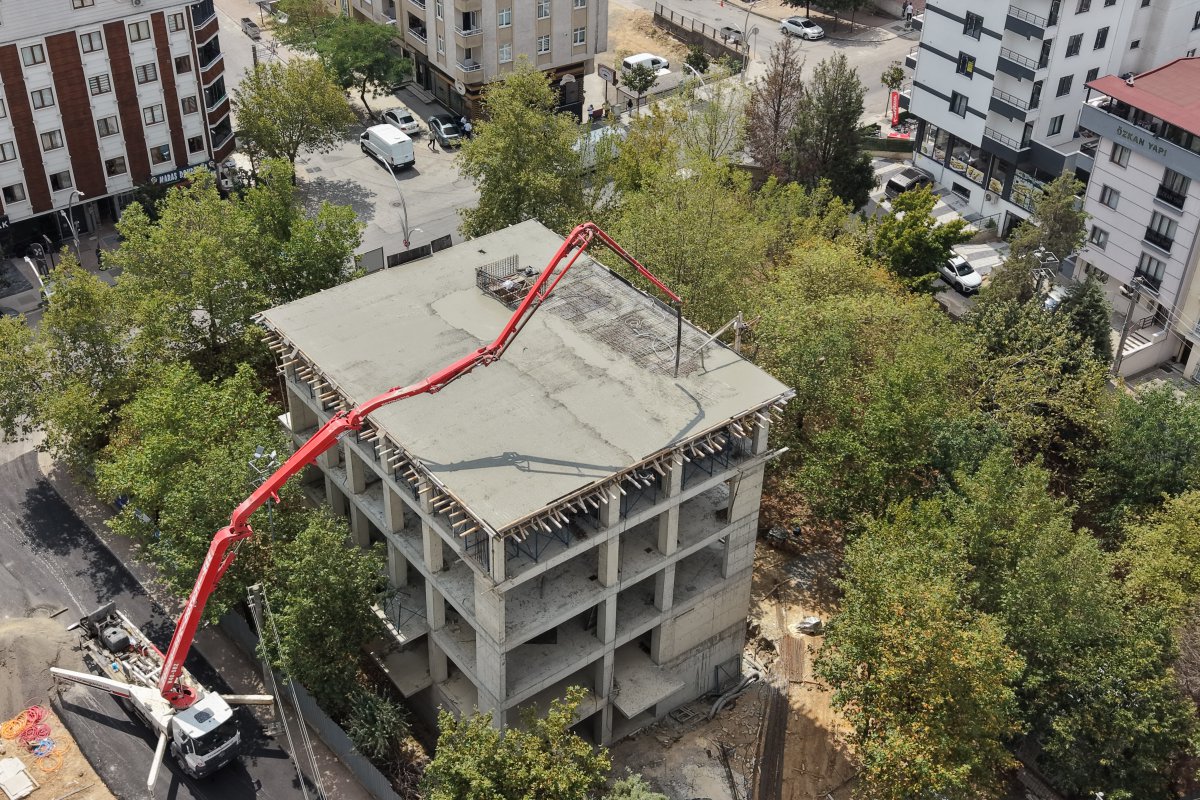 Yeni bilgi evi ve aile sağlığı merkezinde betonarme inşaat tamam!